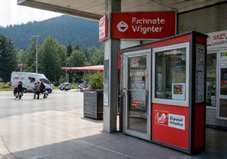 Vignettenverkaufsstelle an einer Grenzraststätte